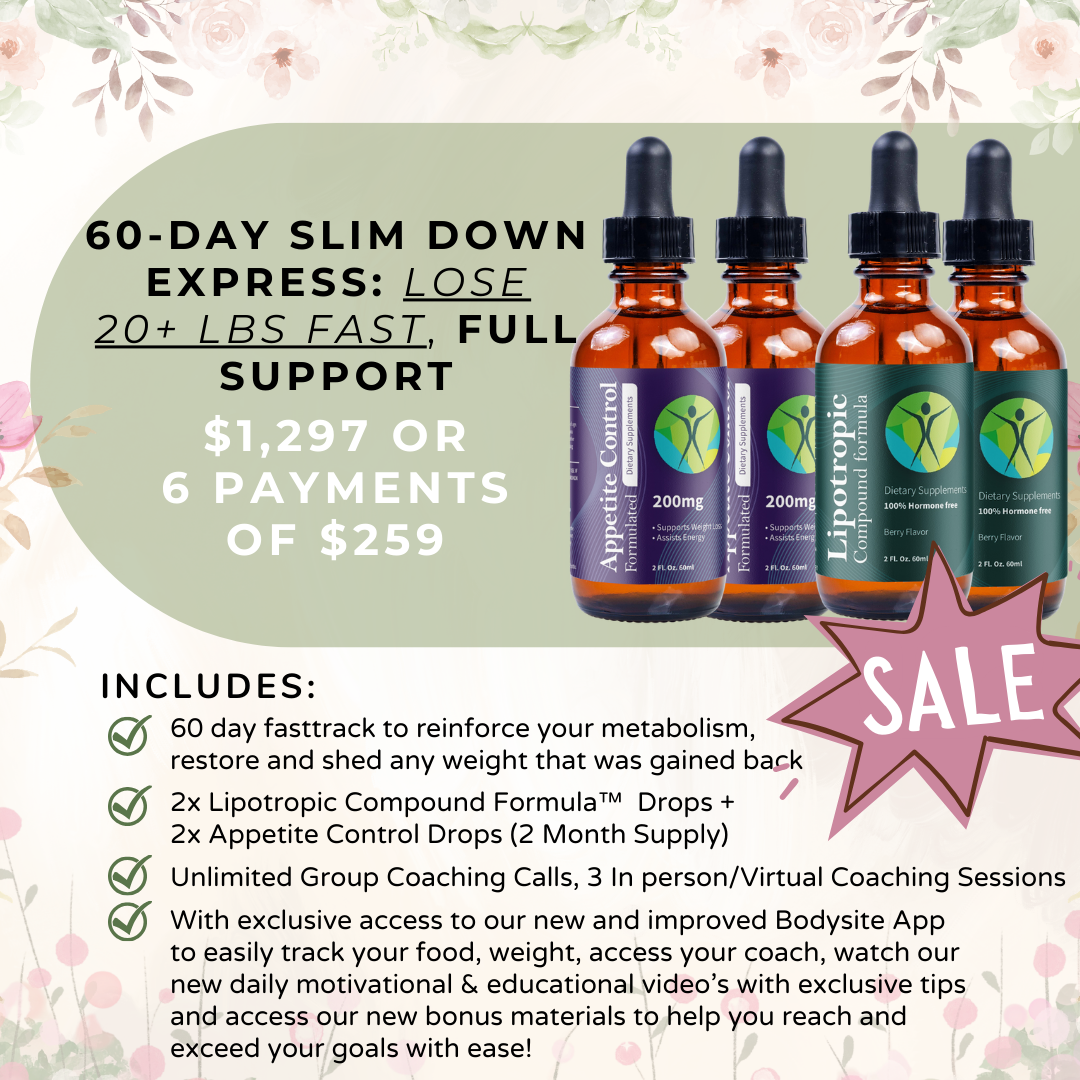 60-Day Slim Down EXPRESS: Lose 20+ Lbs FAST, Full Support